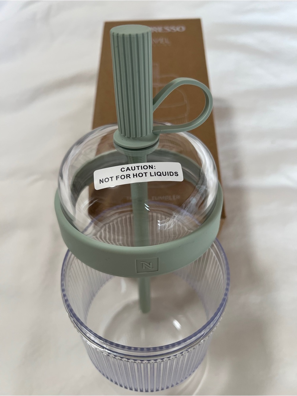 BRAND NEW IN BOX Nespresso Travel Tumbler in Aquamarine - Picture 4 of 5